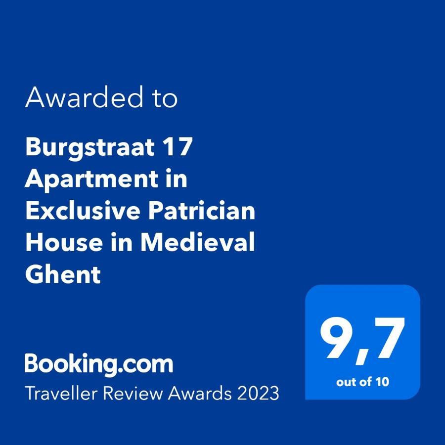 Burgstraat 17 Apartment In Exclusive Patrician House In Medieval Gandawa Zewnętrze zdjęcie